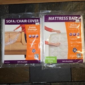 Sofa/Chair Cover and Mattress Bag Set - Clear